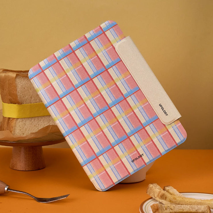girly check iPad case