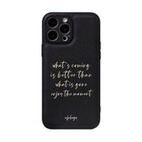 black logo iPhone case