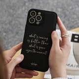black logo iPhone case