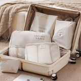 4color suitcase travel pouch set