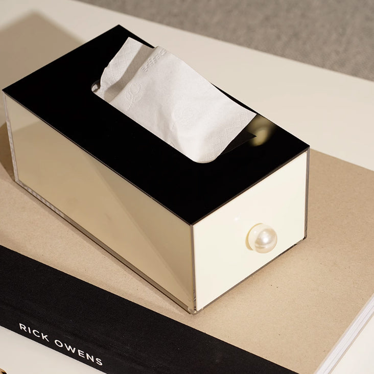 2color pearl handle tissue case