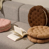 3color cream biscuit cushion