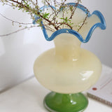 2color lamp glass vase