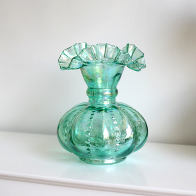 12design glass pumpkin vase