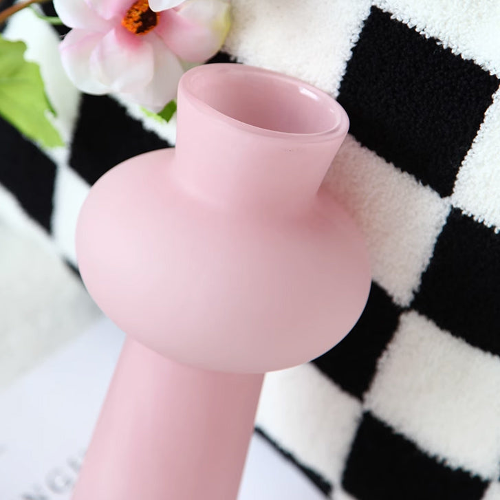 milky pink vase