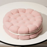 3color cream biscuit cushion