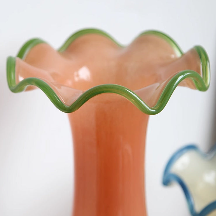 orange tall vase
