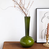 2design moss green vase