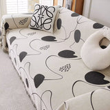 4color reversible heart sofa cover