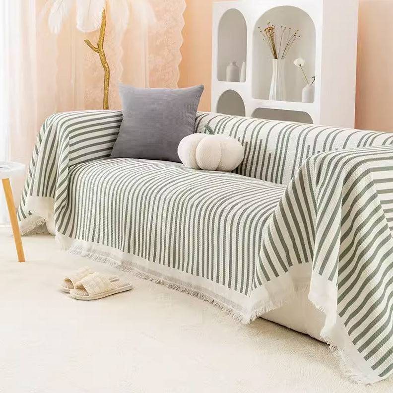 18design casual fringe sofa cover