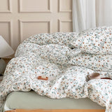 retro pale flower bedlinen set