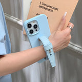 4color leather belt strap iPhone case