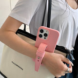 4color leather belt strap iPhone case