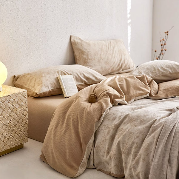 4color luxury flower bedlinen set