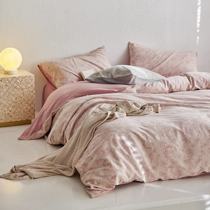 4color luxury flower bedlinen set