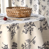 country flower table cloth