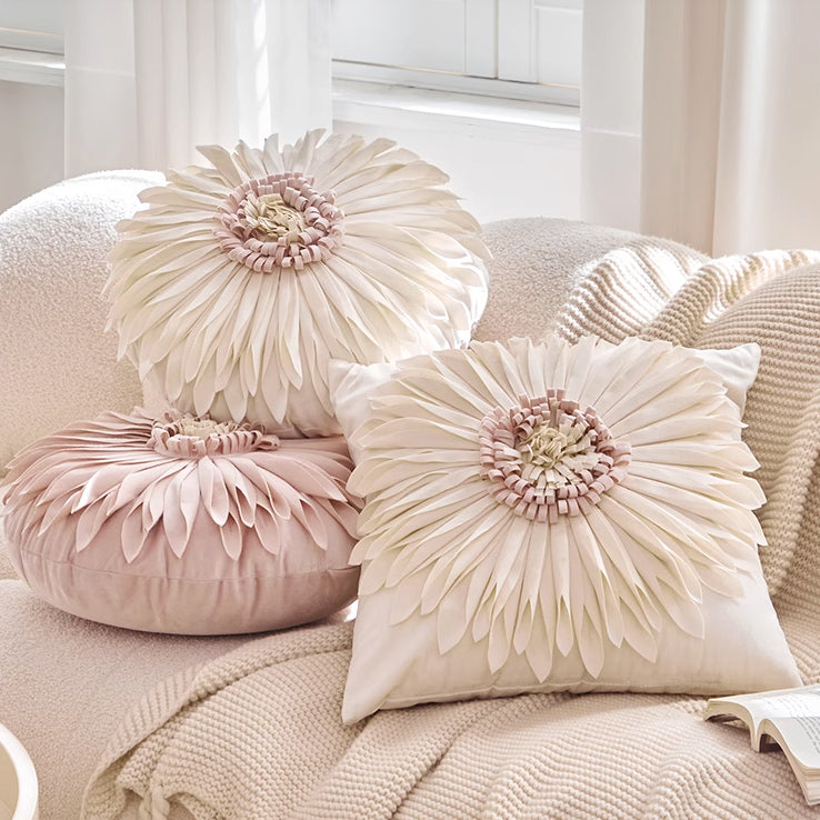 4design flower motif cushion