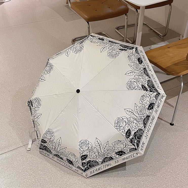 2type beautiful rose uv parasol