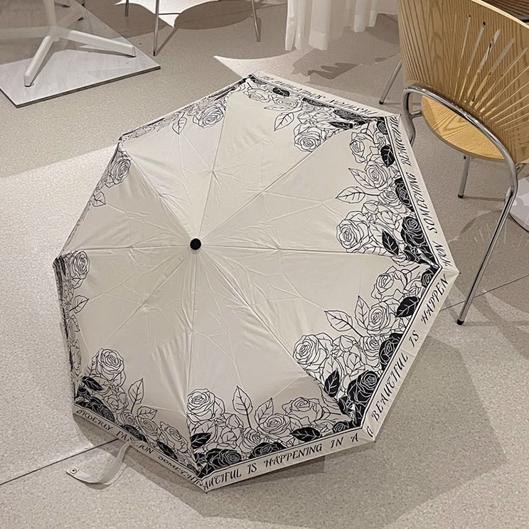 2type beautiful rose uv parasol
