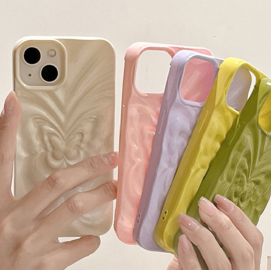 9color simple butterfly pattern iphone case