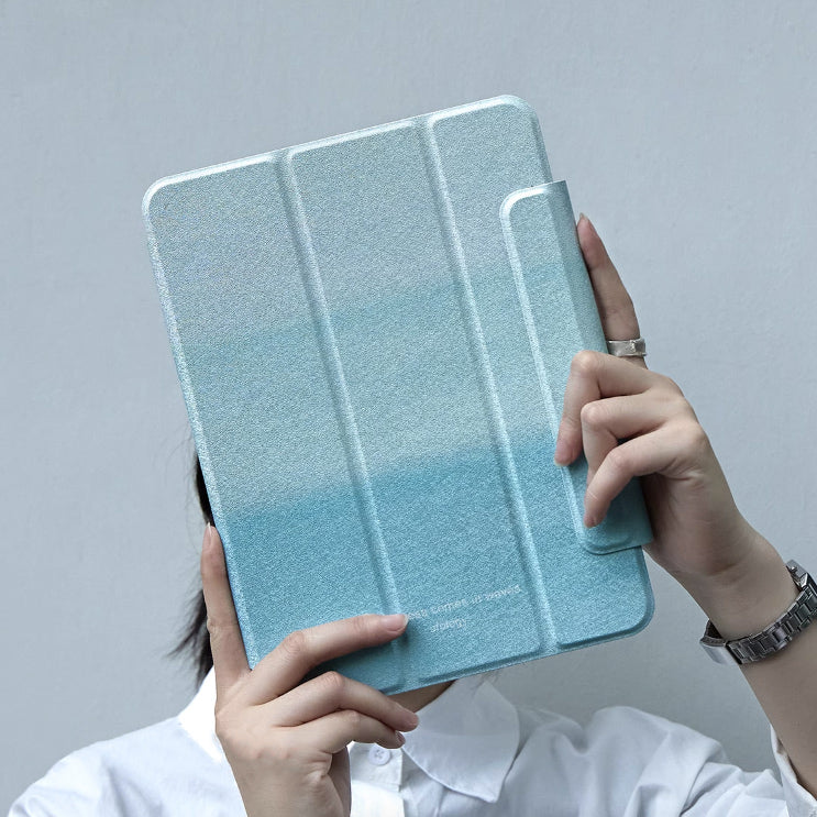 blue gradation iPad case
