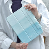 blue gradation iPad case