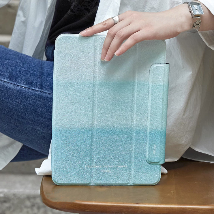 blue gradation iPad case