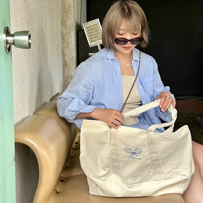tennis club tote bag