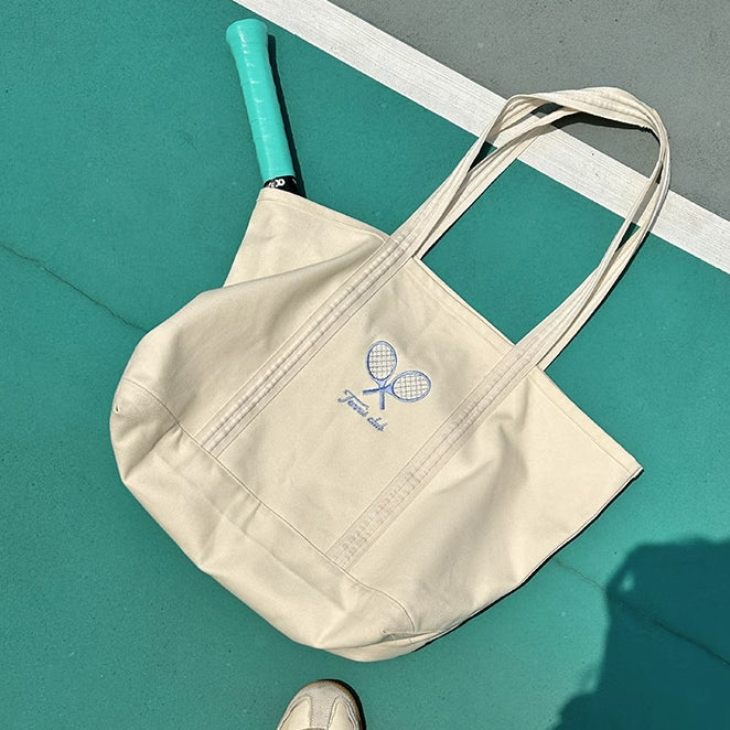 tennis club tote bag