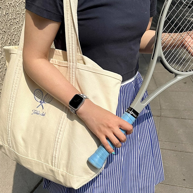 tennis club tote bag