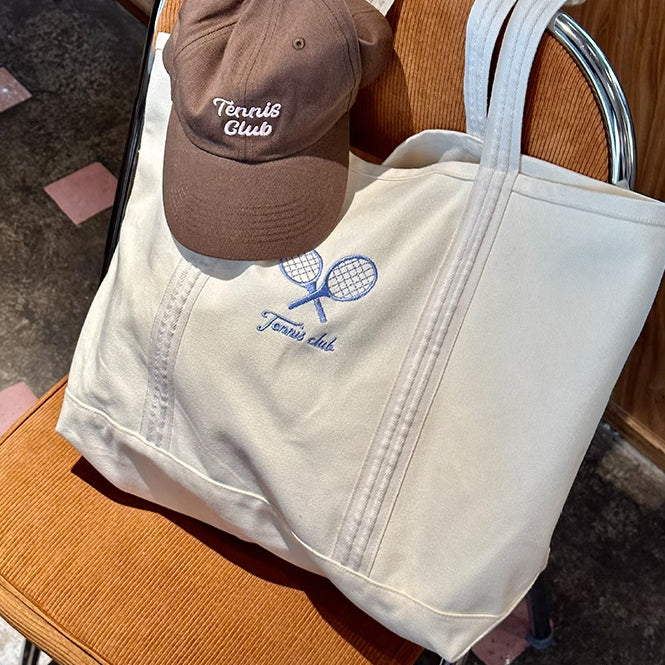tennis club tote bag
