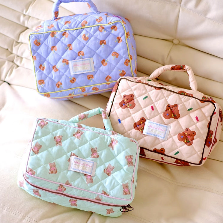 3design retro quilt pouch