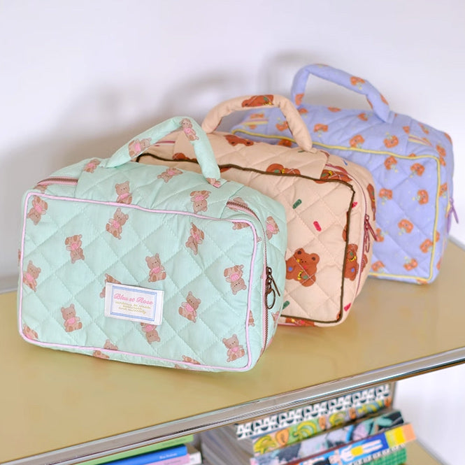 3design retro quilt pouch