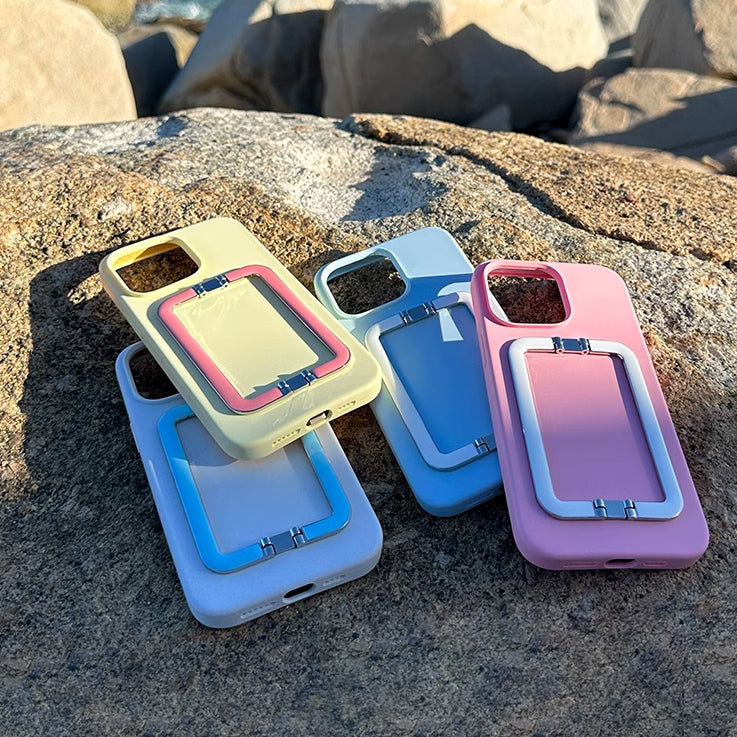 4color pastel stand iPhone case