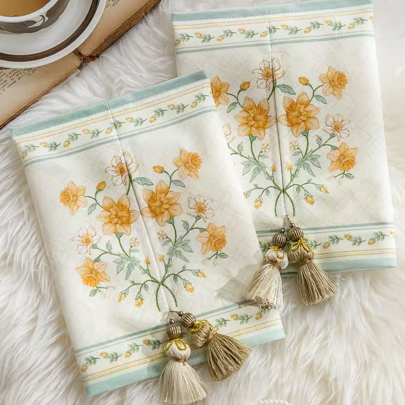 luxury flower tissue case
