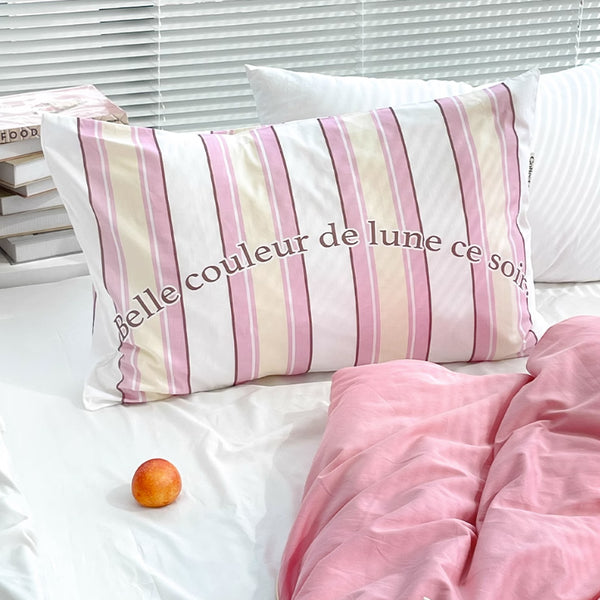 6design logo stripe pillow sheets