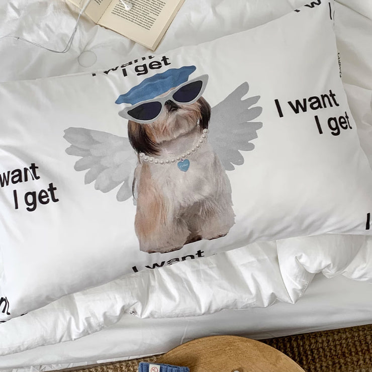 4design dog print pillow sheets