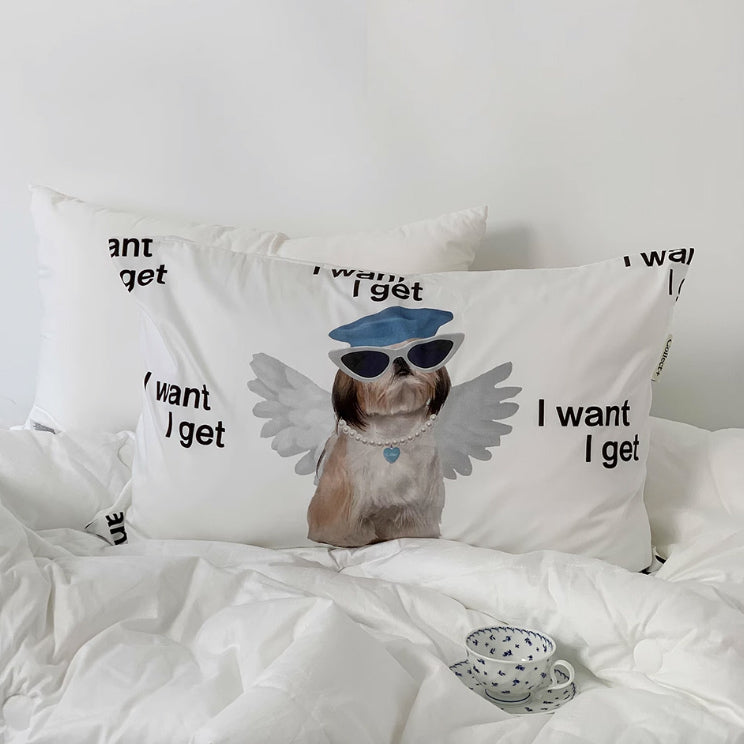 4design dog print pillow sheets