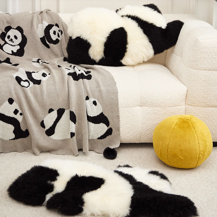 panda cushion & mini mat