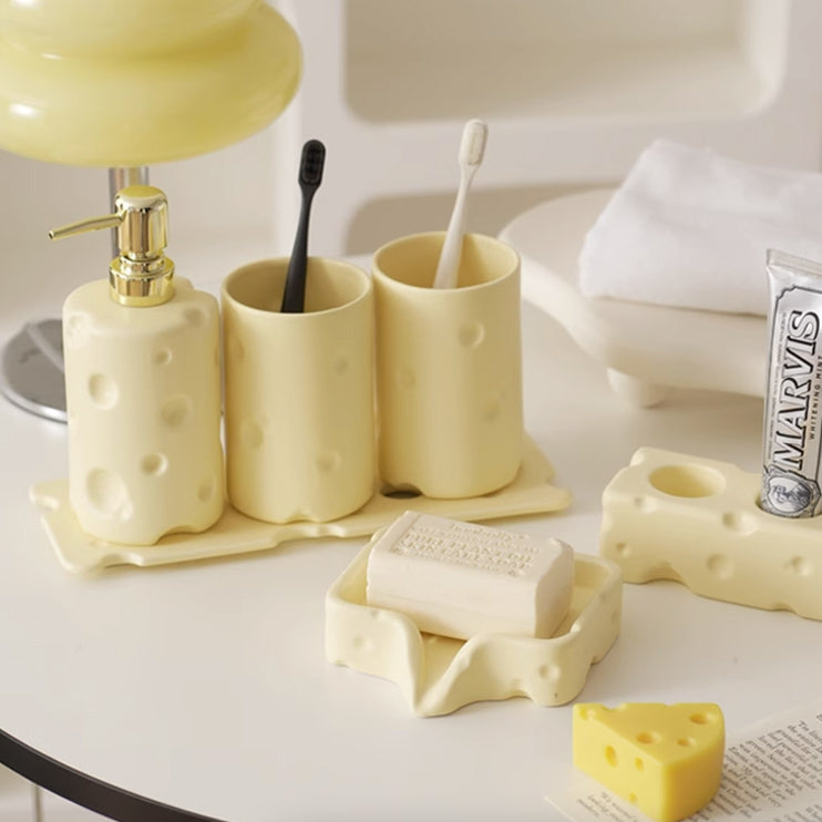 5color cheese soap dish & mug