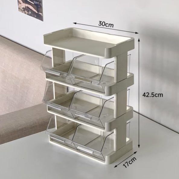 3size clear drawer storage rack