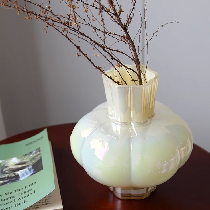 7design pumpkin flower vase