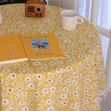 2color tassel flower table cloth