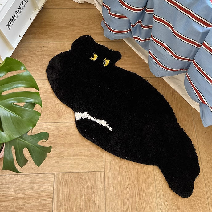 2design black cat mat
