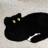 2design black cat mat