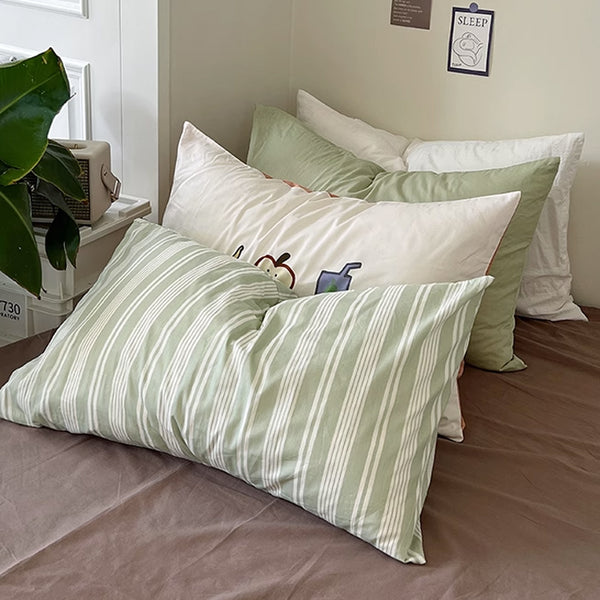 11design simple cotton print pillow sheets