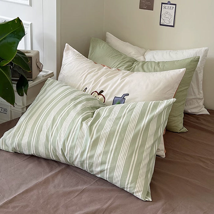 11design simple cotton print pillow sheets