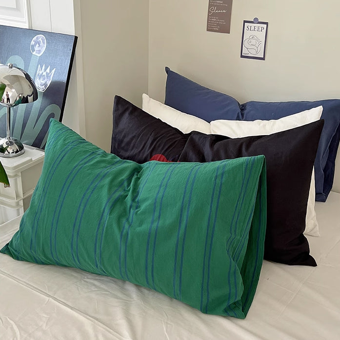 11design simple cotton print pillow sheets