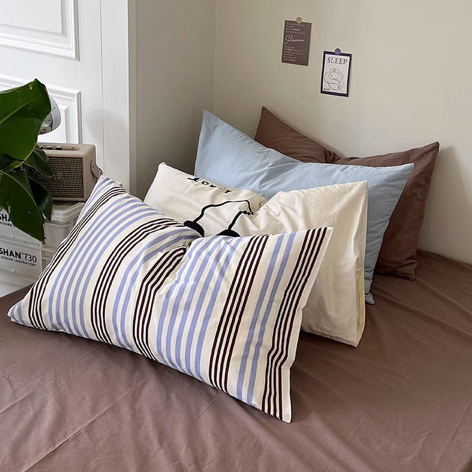 11design simple cotton print pillow sheets