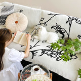 2design black flower cool sofa cover